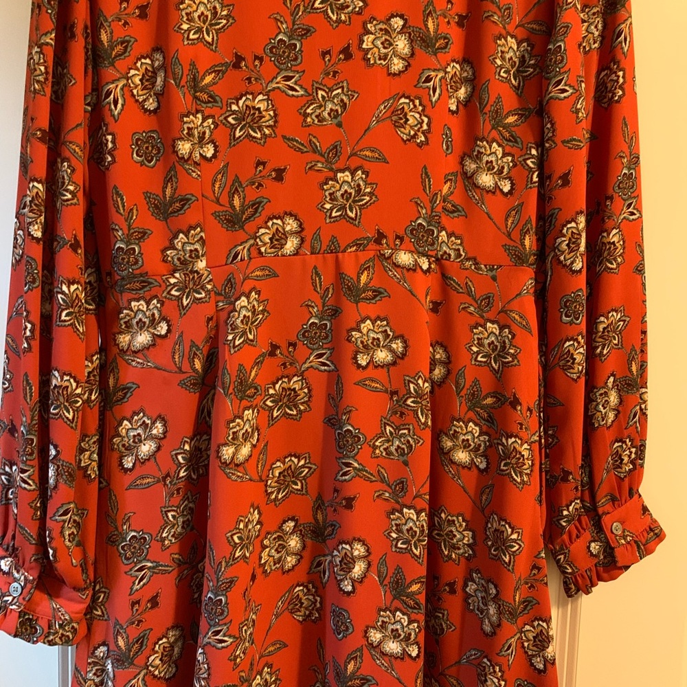 Ann Taylor LOFT Ruffle Trim Shirt Dress- NEW 🍂 - Picture 11 of 12